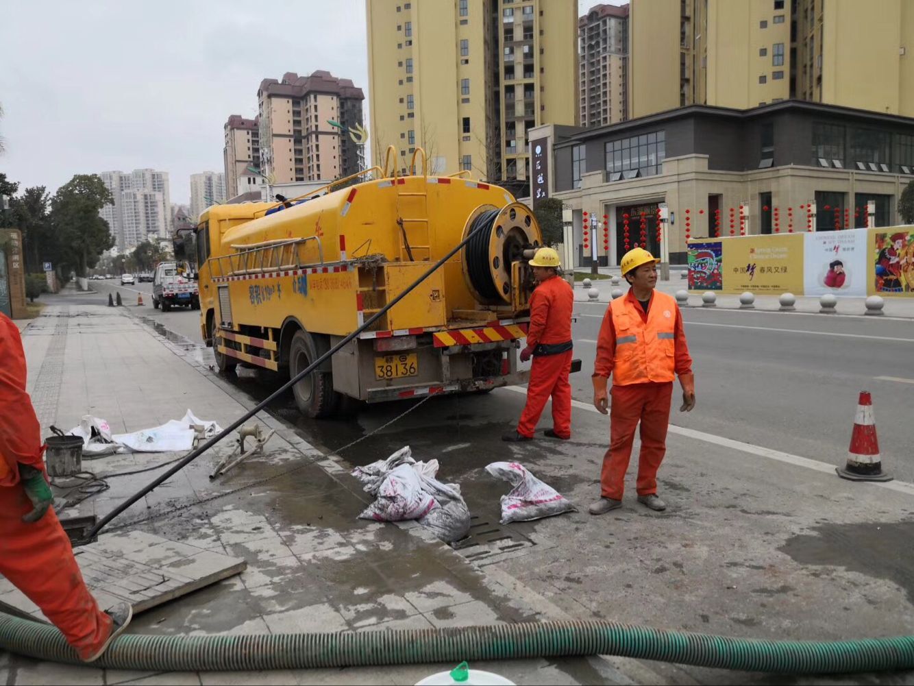 阆中排污管道清淤-管道清洗